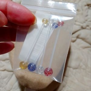 NWT Maternity Navel Piercing 4pc Set